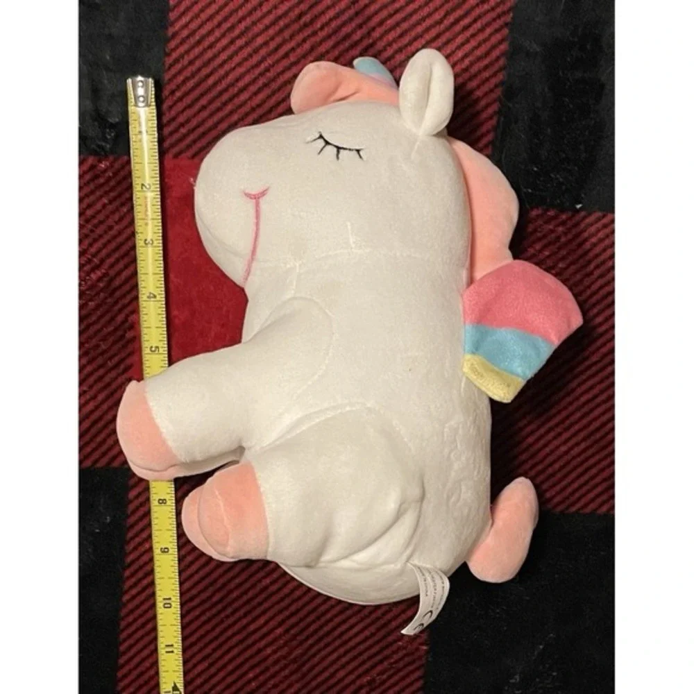White Pink Unicorn Plush‎ Stuffed Animal With Color Changing Lights